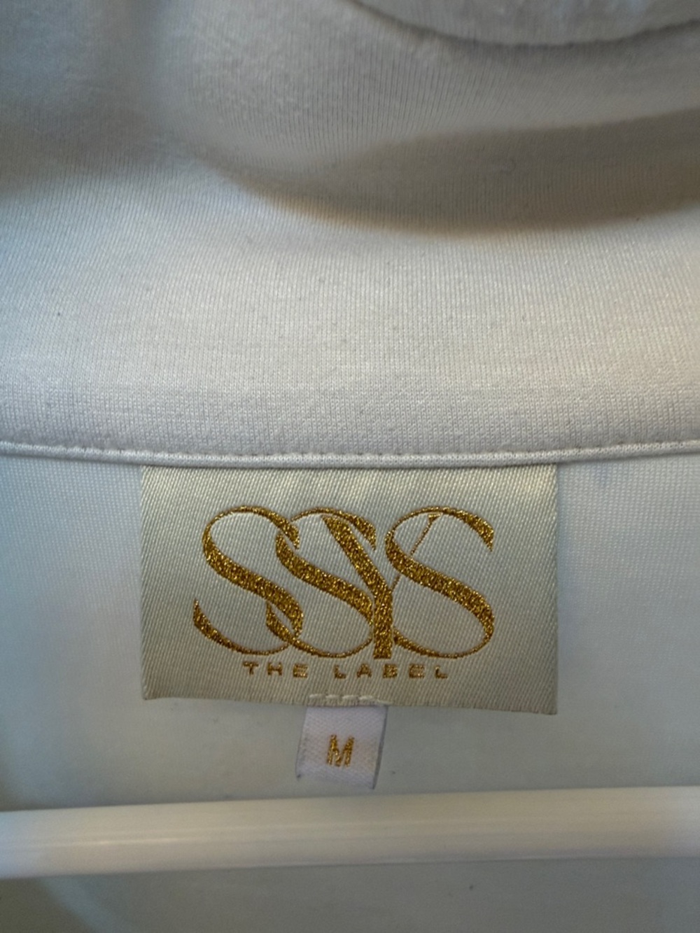 Women's Colorblock Quarter-Zip Pullover Sweatshirt - Cream, Tan & Black - Picture 2 of 3